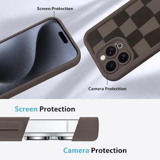 Foto 5 | Foto 5 | Funda De Teléfono Kanghar Compatible Con Iphone 15 Pro Max - Marrón - Venta Internacional.