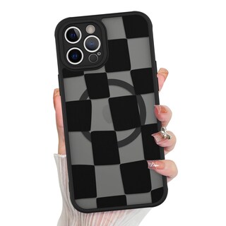 Foto 1 | Foto 1 | Funda De Teléfono Kanghar Para Iphone 12 Pro De Estética Mate A Cuadros - Venta Internacional.
