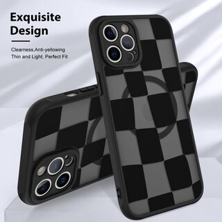 Foto 3 | Foto 3 | Funda De Teléfono Kanghar Para Iphone 12 Pro De Estética Mate A Cuadros - Venta Internacional.