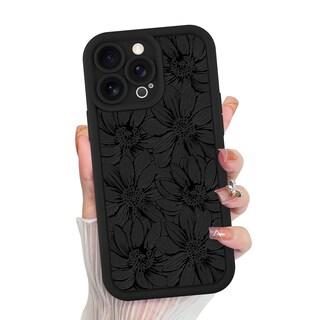 Foto 1 | Foto 1 | Funda De Teléfono Mzelq De Silicona Con Diseño Floral De Girasol Para Iphone 15 Pro Max - Venta Internacional.