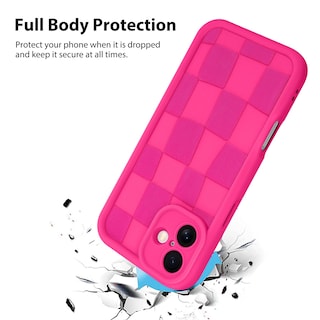 Foto 2 | Foto 2 | Funda De Teléfono Kanghar Compatible Con Iphone 16 De Silicona, Color Rosa Intenso - Venta Internacional.