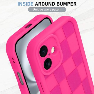 Foto 4 | Foto 4 | Funda De Teléfono Kanghar Compatible Con Iphone 16 De Silicona, Color Rosa Intenso - Venta Internacional.