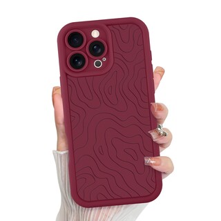 Foto 1 | Foto 1 | Funda De Teléfono Mzelq Para Iphone 16 Pro Max Silicone Red - Venta Internacional.