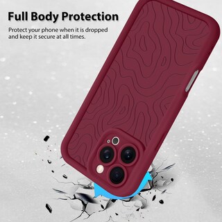 Foto 2 | Foto 2 | Funda De Teléfono Mzelq Para Iphone 16 Pro Max Silicone Red - Venta Internacional.