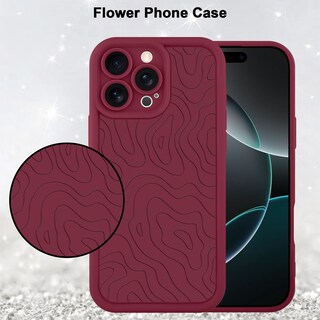 Foto 5 | Foto 5 | Funda De Teléfono Mzelq Para Iphone 16 Pro Max Silicone Red - Venta Internacional.