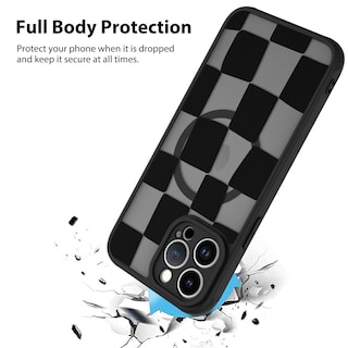 Foto 2 | Foto 2 | Funda De Teléfono Kanghar Para Iphone 14 Pro Max A Cuadros Mate - Venta Internacional.