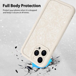 Foto 2 | Foto 2 | Funda De Teléfono Mzelq Para Iphone 13 Pro Con Estampado Floral De Silicona - Venta Internacional.