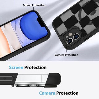 Foto 5 | Foto 5 | Funda De Teléfono Kanghar Para Iphone 11 Con Estética Mate A Cuadros - Venta Internacional.