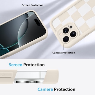 Foto 5 | Foto 5 | Funda De Teléfono Kanghar Compatible Con Iphone 16 Pro Max - Blanca - Venta Internacional.