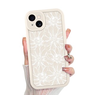 Foto 1 | Foto 1 | Funda De Teléfono Mzelq Para Iphone 13 De Silicona Con Diseño Floral De Girasol - Venta Internacional.