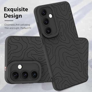 Foto 3 | Foto 3 | Funda De Teléfono Mzelq Silicone Wave Ripple Para Samsung Galaxy S24 Fe - Venta Internacional.