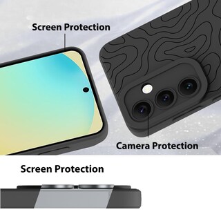 Foto 4 | Foto 4 | Funda De Teléfono Mzelq Silicone Wave Ripple Para Samsung Galaxy S24 Fe - Venta Internacional.