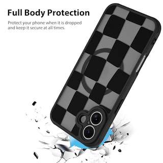Foto 2 | Foto 2 | Funda De Teléfono Kanghar Para Iphone 16 De Estética Mate A Cuadros - Venta Internacional.