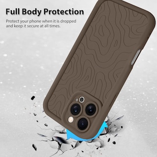 Foto 2 | Foto 2 | Funda De Teléfono Mzelq Para Iphone 16 Pro De Silicona A Prueba De Golpes - Marrón - Venta Internacional.