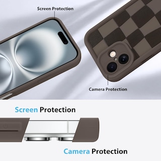 Foto 5 | Foto 5 | Funda De Teléfono Kanghar Compatible Con Iphone 16 Plus - Marrón - Venta Internacional.