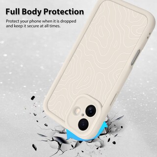 Foto 2 | Foto 2 | Funda De Teléfono Mzelq Para Iphone 16 Silicone Wave Ripple White - Venta Internacional.
