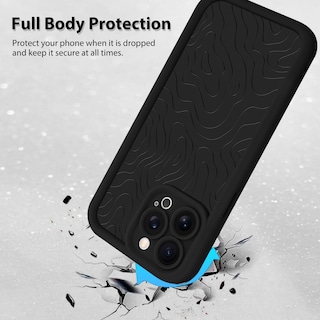 Foto 2 | Foto 2 | Funda De Teléfono Mzelq Para Iphone 12 Pro De Silicona A Prueba De Golpes - Negra - Venta Internacional.