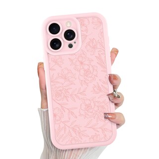 Foto 1 | Foto 1 | Funda De Teléfono Mzelq Para Iphone 15 Pro Max De Silicona Con Estampado Floral Rosa - Venta Internacional.
