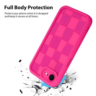 Foto 2 | Foto 2 | Funda De Teléfono Kanghar Compatible Con Iphone 16e De Silicona, Color Rosa Intenso - Venta Internacional.