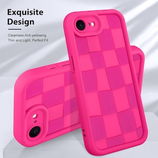 Foto 3 | Foto 3 | Funda De Teléfono Kanghar Compatible Con Iphone 16e De Silicona, Color Rosa Intenso - Venta Internacional.