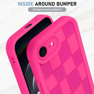 Foto 4 | Foto 4 | Funda De Teléfono Kanghar Compatible Con Iphone 16e De Silicona, Color Rosa Intenso - Venta Internacional.