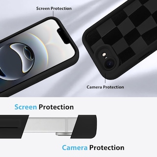 Foto 5 | Foto 5 | Funda De Teléfono Kanghar Compatible Con Iphone 16e De Silicona Negra - Venta Internacional.