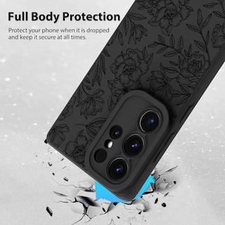 Foto 2 | Foto 2 | Funda De Teléfono Mzelq Con Estampado Floral De Silicona Para Samsung Galaxy S25 Ultra - Venta Internacional.
