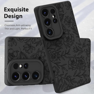 Foto 3 | Foto 3 | Funda De Teléfono Mzelq Con Estampado Floral De Silicona Para Samsung Galaxy S25 Ultra - Venta Internacional.