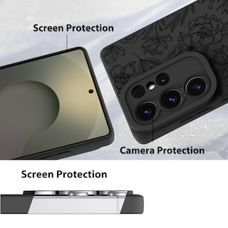 Foto 4 | Foto 4 | Funda De Teléfono Mzelq Con Estampado Floral De Silicona Para Samsung Galaxy S25 Ultra - Venta Internacional.