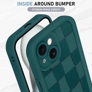 Foto 4 | Foto 4 | Funda De Teléfono Kanghar Compatible Con Iphone 15, Silicona, Color Verde - Venta Internacional.