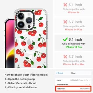 Foto 2 | Foto 2 | Funda De Teléfono Mosnovo Compatible Con Iphone 14 Pro Clear - Venta Internacional.