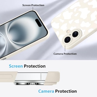 Foto 5 | Foto 5 | Funda De Teléfono Kanghar Compatible Con Iphone 16 De Silicona Blanca - Venta Internacional.