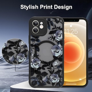 Foto 6 | Foto 6 | Funda De Teléfono Aigomara Para Iphone 12 De 6.1 Pulgadas Con Magsafe Black - Venta Internacional.