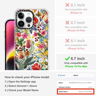 Foto 2 | Foto 2 | Funda De Teléfono Mosnovo Para Iphone 14 Pro Max Con Buffertech - Venta Internacional.
