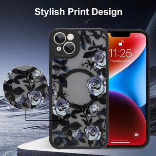 Foto 6 | Foto 6 | Funda De Teléfono Aigomara Para Iphone 14 Plus Con Magsafe Rose Flower - Venta Internacional.