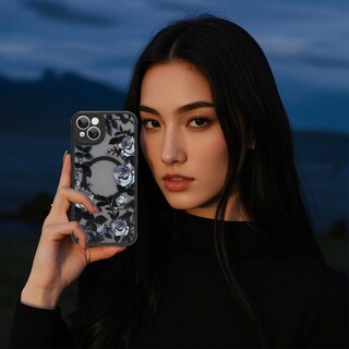 Foto 7 | Foto 7 | Funda De Teléfono Aigomara Para Iphone 14 Plus Con Magsafe Rose Flower - Venta Internacional.