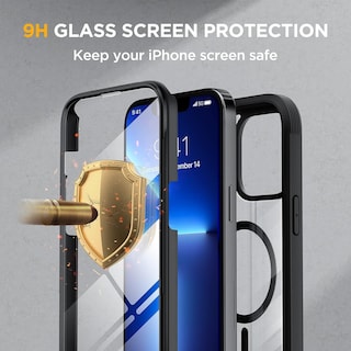 Foto 6 | Foto 6 | Funda Para Teléfono Miracase Magnetic Glass Con Pantalla Para Iphone 13 Pro - Venta Internacional.