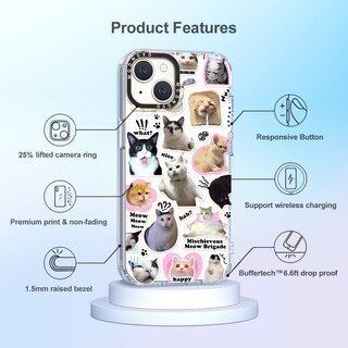 Foto 6 | Foto 6 | Funda De Teléfono Mosnovo Para Iphone 14 Buffertech 2m Drop Clear - Venta Internacional.