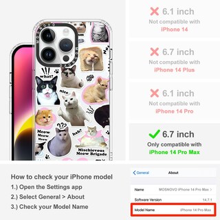 Foto 2 | Foto 2 | Funda De Teléfono Mosnovo Para Iphone 14 Pro Max Buffertech, Tpu Transparente - Venta Internacional.