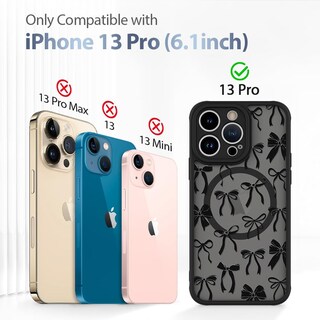 Foto 6 | Foto 6 | Funda De Teléfono Aigomara Para Iphone 13 Pro Con Cinta Negra Magsafe - Venta Internacional.