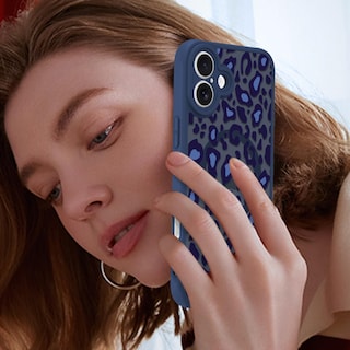 Foto 6 | Foto 6 | Funda Kanghar Para Iphone 16 Plus Con Estampado De Leopardo Azul Magsafe - Venta Internacional.