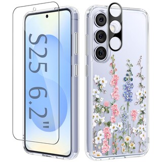 Foto 1 | Foto 1 | Funda De Teléfono Gviewin Para Samsung Galaxy S25 Con Protector De Pantalla - Venta Internacional.