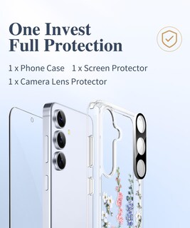 Foto 7 | Foto 7 | Funda De Teléfono Gviewin Para Samsung Galaxy S25 Con Protector De Pantalla - Venta Internacional.