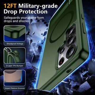 Foto 3 | Foto 3 | Funda Magnética Spidercase Para Samsung Galaxy S25 Ultra Green - Venta Internacional.