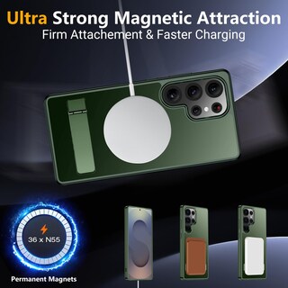 Foto 5 | Foto 5 | Funda Magnética Spidercase Para Samsung Galaxy S25 Ultra Green - Venta Internacional.