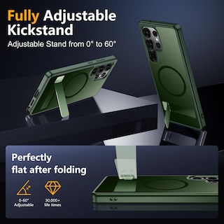 Foto 6 | Foto 6 | Funda Magnética Spidercase Para Samsung Galaxy S25 Ultra Green - Venta Internacional.