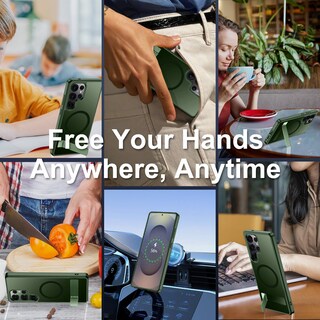 Foto 7 | Foto 7 | Funda Magnética Spidercase Para Samsung Galaxy S25 Ultra Green - Venta Internacional.