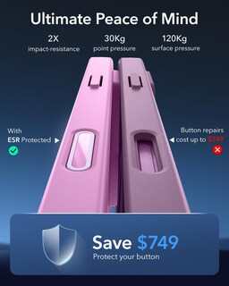 Foto 6 | Foto 6 | Funda De Teléfono Esr Para Iphone 16 Plus Con Magsafe A Prueba De Golpes, Rosa - Venta Internacional.