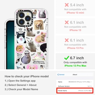 Foto 2 | Foto 2 | Funda De Teléfono Mosnovo Para Iphone 13 Pro Max Buffertech Clear - Venta Internacional.