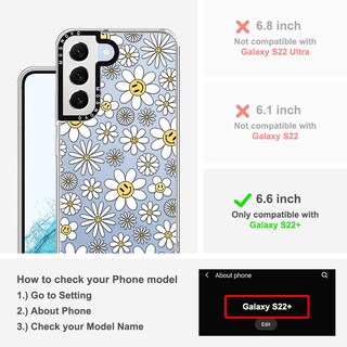 Foto 2 | Foto 2 | Funda De Teléfono Mosnovo Para Samsung Galaxy S22 Plus Happy Daisy - Venta Internacional.